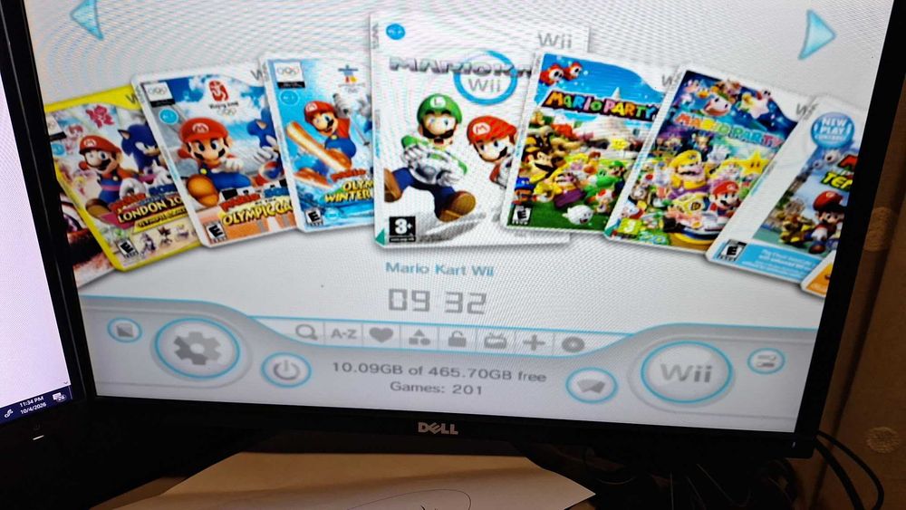 Nintendo WII in stare buna cu HDD 500 GB aprx 200 de jocuri
