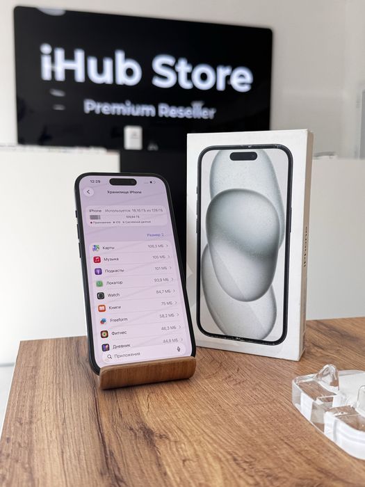 Айфон15•128гб/87%қара