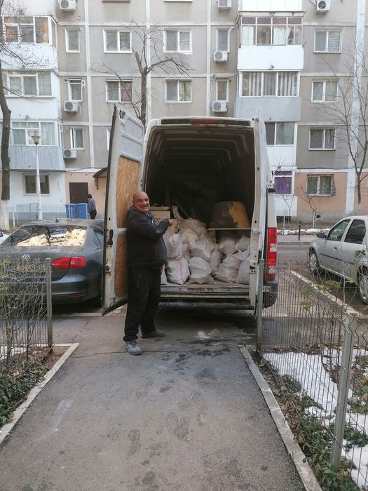 Transport moloz deșeuri lemne