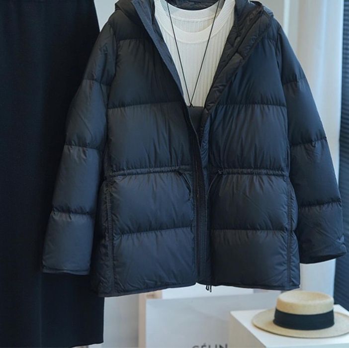 Продам женская черная куртка пуховик размер Л