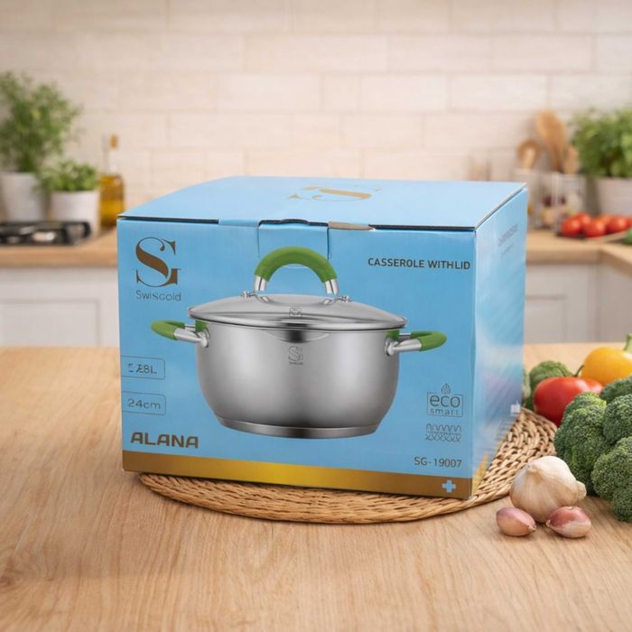 Swisgold Alana SG-19007 – Касерола с капак, която ще промени начина ви