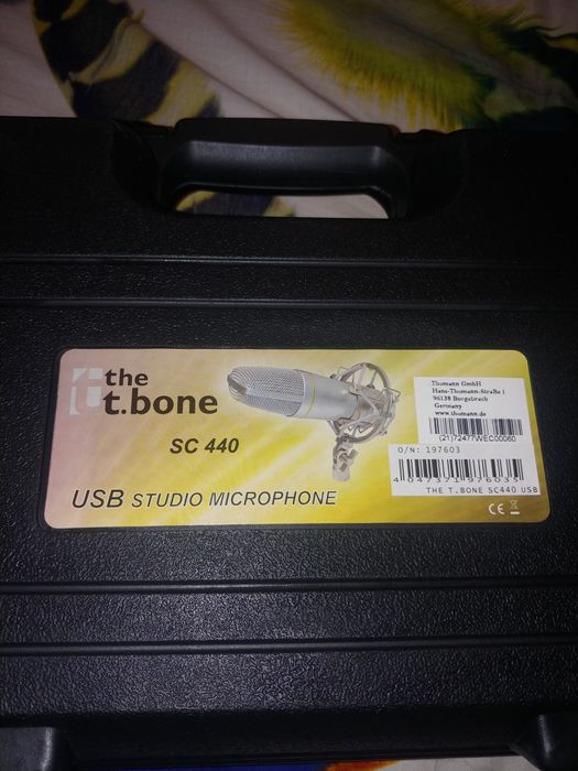 PRET FIX NOU Microfon studio t.bone SC 440 USB condensator