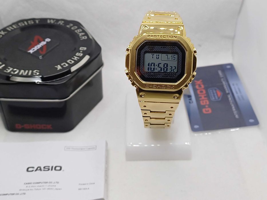 Ceas barbati Casio g shock gmw b5000tfg Gold Clear Nou,Garantie 2 ani