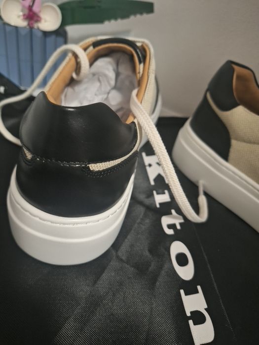 Kiton luxury- premium brand italian,piele &mesh,marime 43