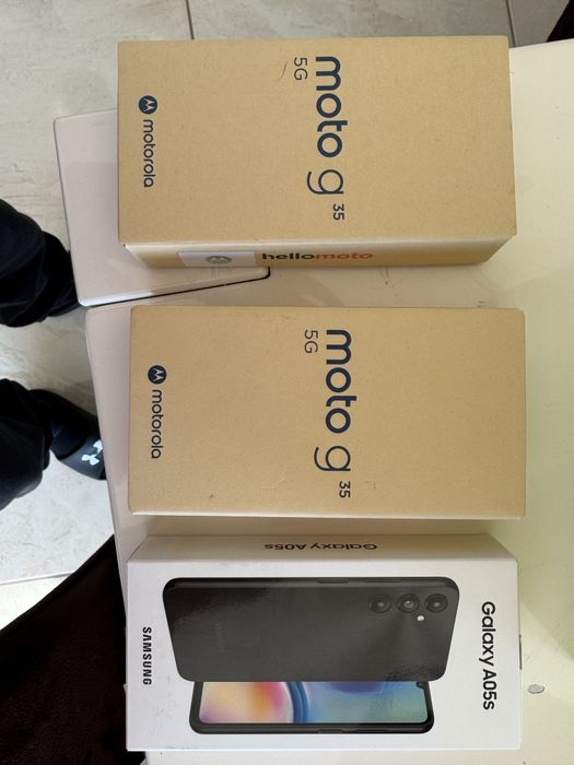 Galaxy A05S,Motorola moto g35 с гаранция,чисто нови!
