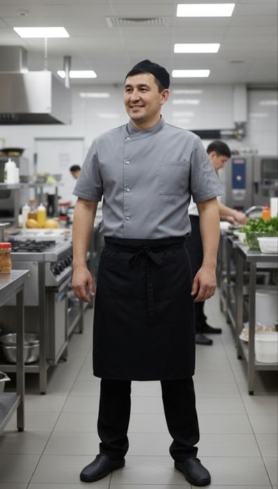 Фартуки с логотипом.