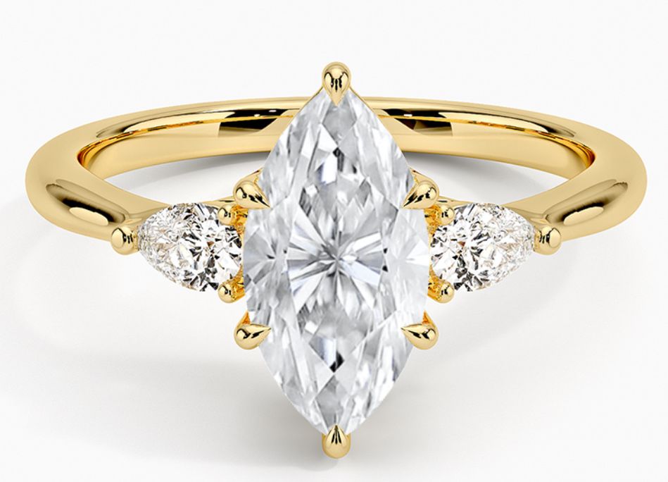 [nou] Inel aur cu diamante laborator