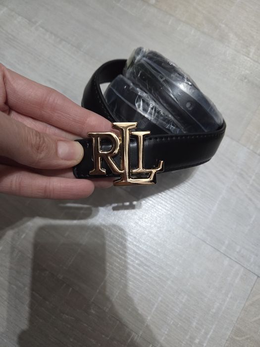 Curea Ralph Lauren din piele sintetică, lungime 110cm, lățime 2.5cm. N