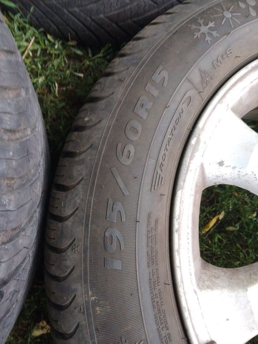 Vand 4 Jante Aliaj Opel R 15 + 4 Anvelope ALL SEASON 195/60/R15
