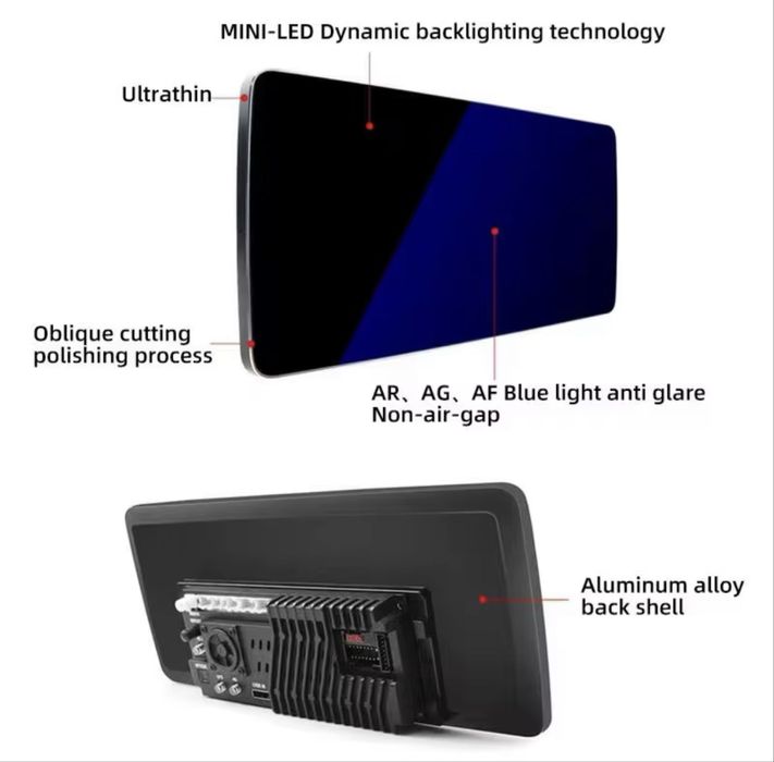 Display Android 12.3” BMW E60/E61/E63/E64 2007-2011 CCC | CarPlay Wireless | Snapdragon | 2400x900