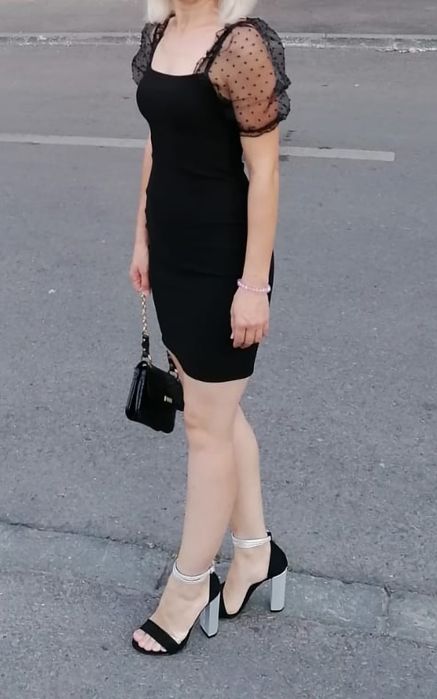 Rochie neagra+tull