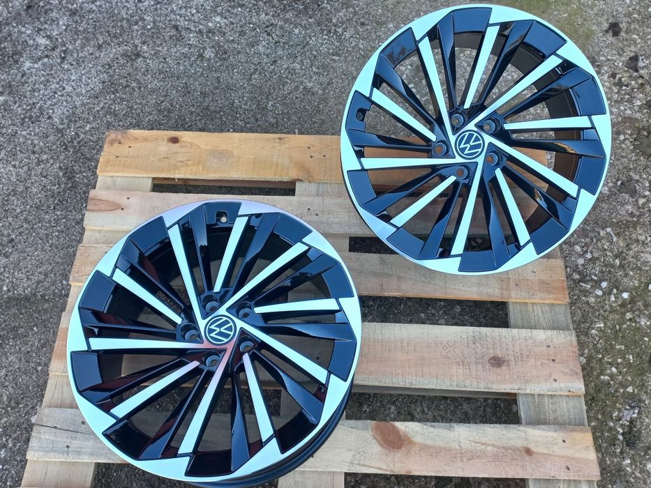 19"Vw Seat Skoda 8.5ж ет40 Black polish Tiguan Passat Superb Чисто Нов