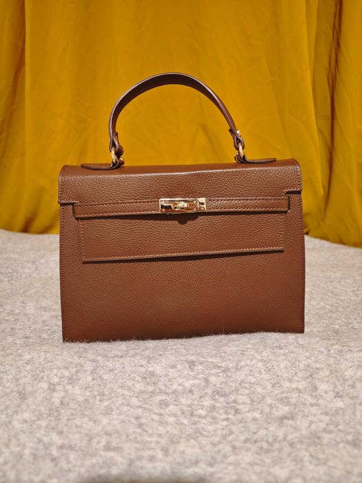 VERA "Kesperada" - Италианска Чанта от естествена кожа, кафяв цвят