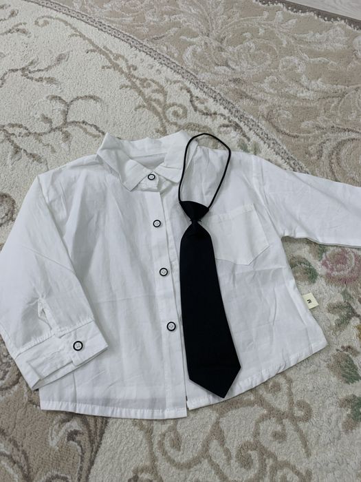 Белая рубашка детская