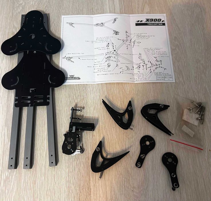 Cadru pliabil drona tricopter X900