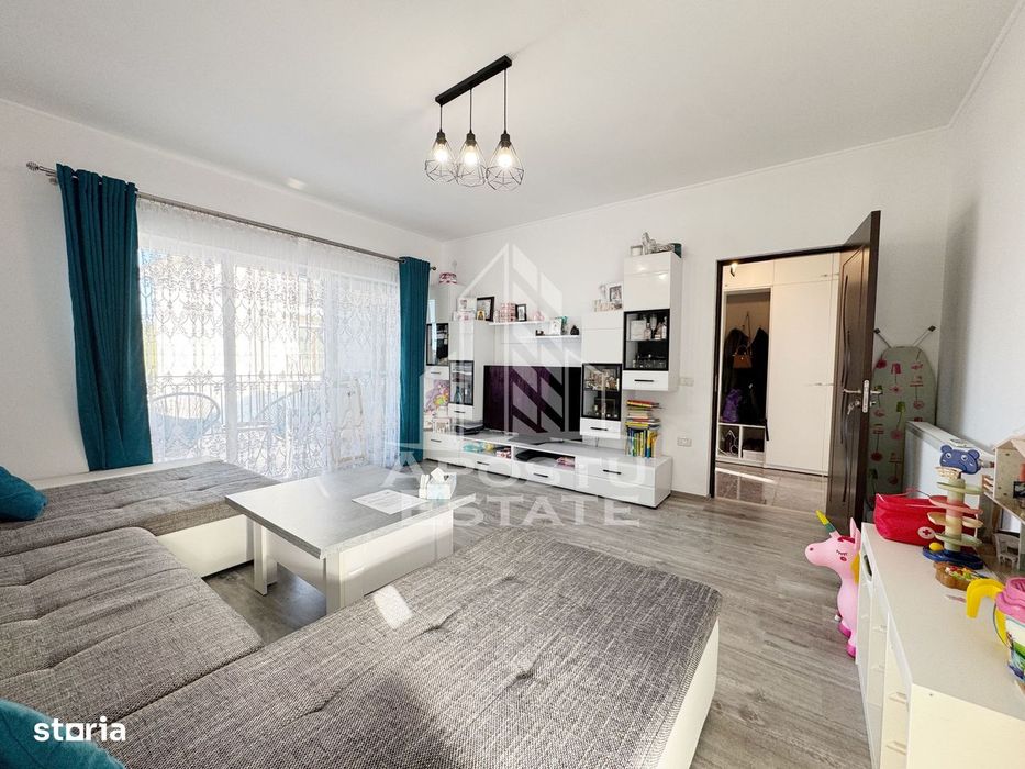 Apartament 2 camere de vanzare, 56mp utili + 12mp terasa, etaj 1,Giroc — fotografia 2