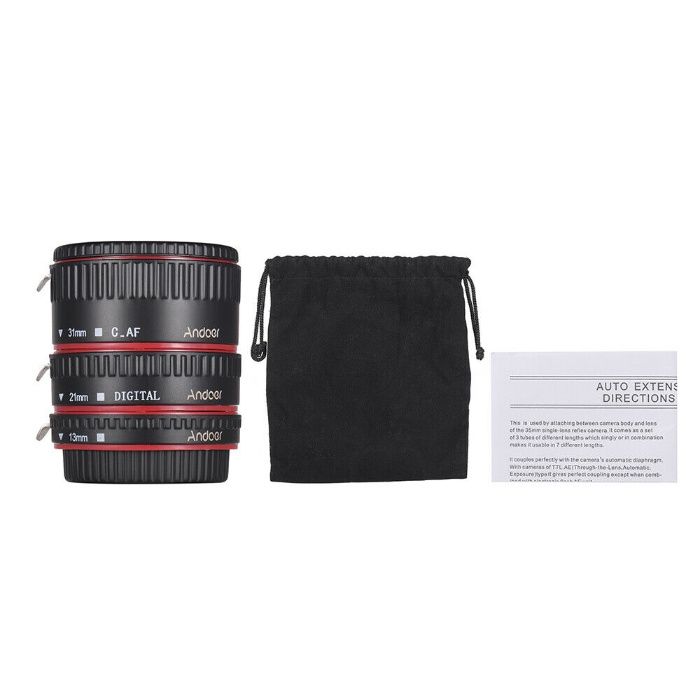 Макро екстендъри Andoer за Canon с автофокус и контрол на блендата