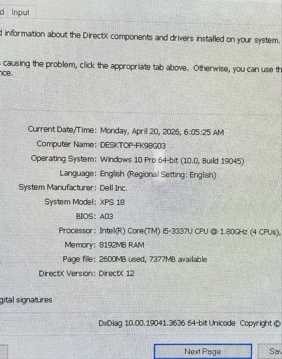 All-in-One / Pc Tabletă Gigant Dell XPS 18 - 18.4" Touch - i5 / 8GB / SSD