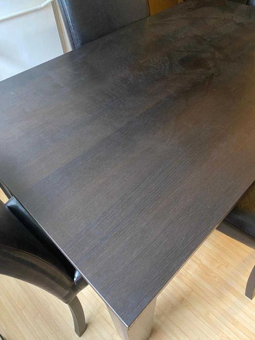 Set Masă 120X73 cm și 4 Scaune cu Spătar; Set Bucătărie Living