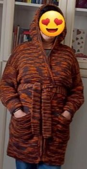 Кардиган спорт шик связано спицами