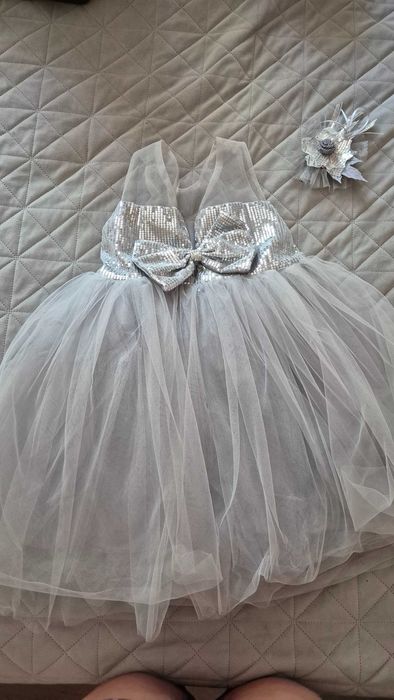 Рокля подходяща  за Коледа и нова година    122-128