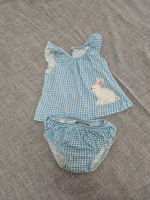 Летний комплект на девочку 12 месяцев
