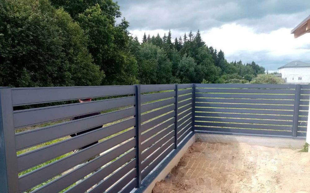 Забор планкен (стиль ранчо)