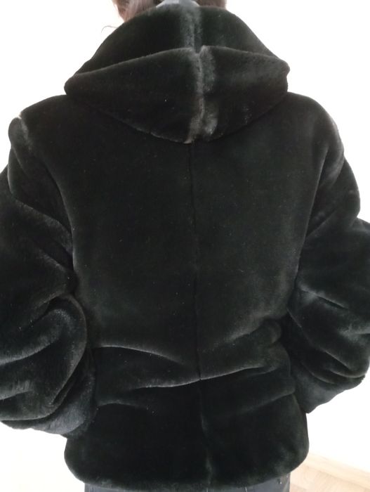 Дамски кожух черен