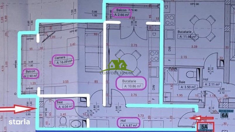 Garsoniera noua-Ostroveni | Bloc A | Iulie-2026 |Centrala |2Balcoane