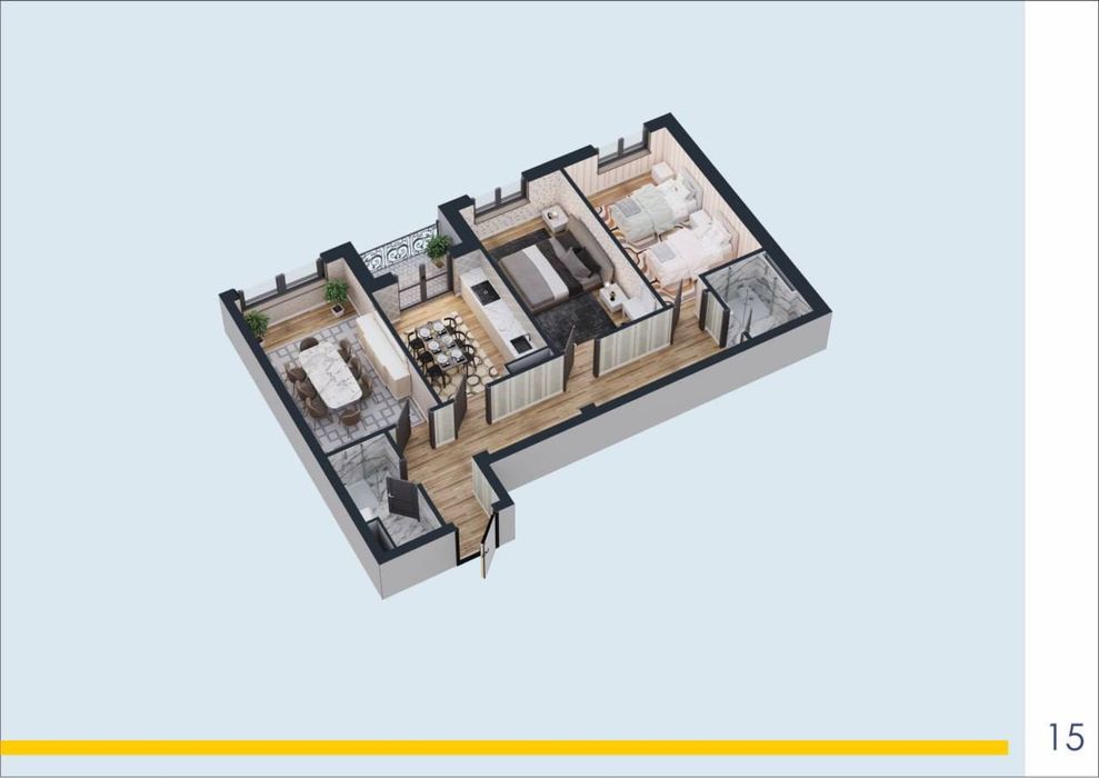 Depo Residence 3 хона кадастр бор