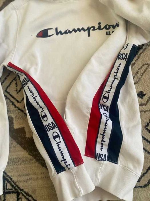 Champion, hanorac alb, marime L