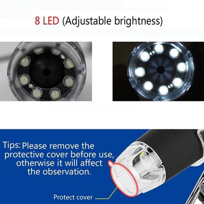 Дигитален МИКРОСКОП с 1600 кратно увеличение