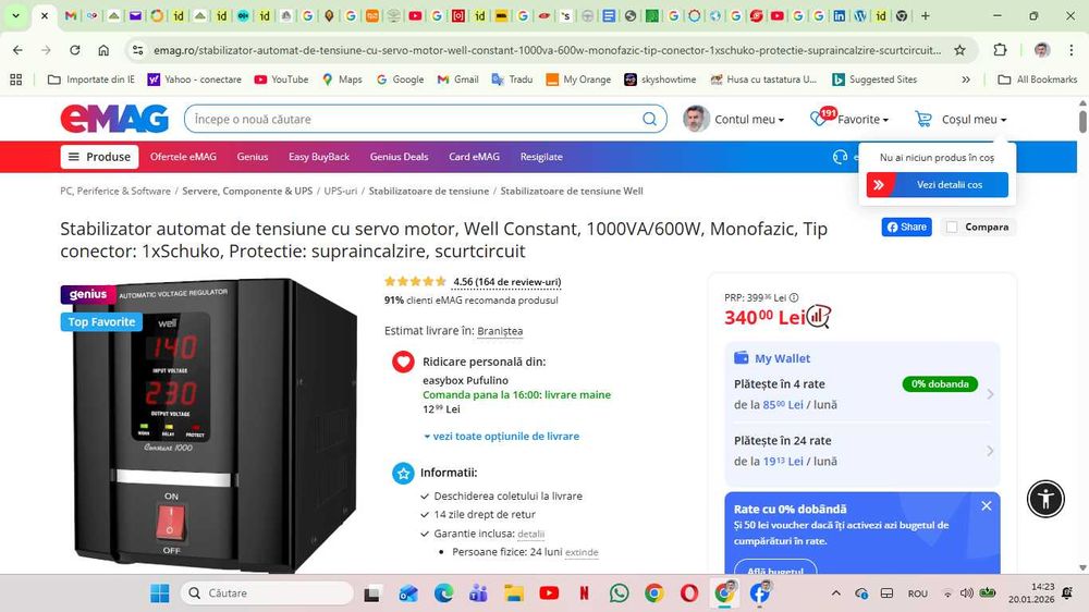 Stabilizator automat de tensiune cu servo motor