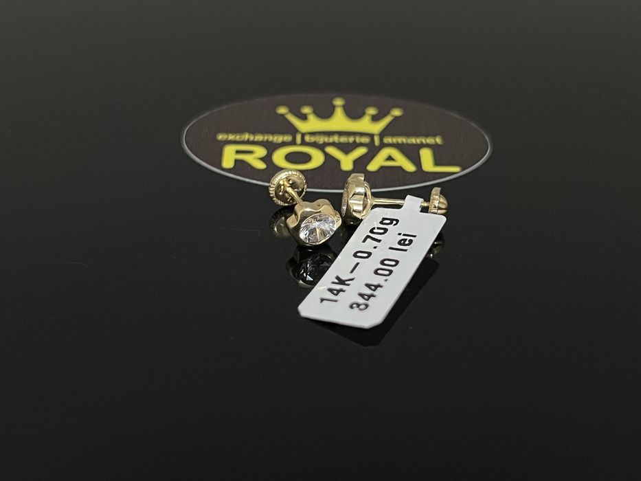 Bijuteria Royal CB : Cercei copil aur 14K 0,70 grame