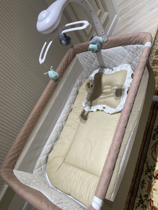 Детская люлька кроватка с колыбелью