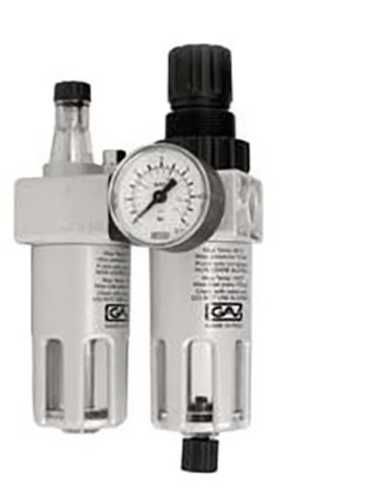 Regulator de aer, Gav, 1/2˝ FRL-200, plastic/metal, Gri/Negru