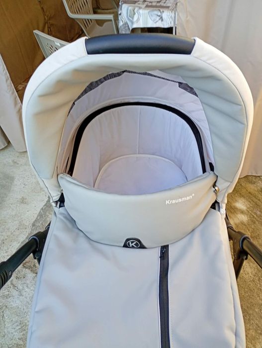 Căruț Krausman – Carucior 3 in 1 Combo Max Light Grey – Testat ADAC