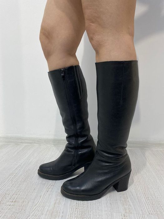 Зимняя кожанная обувь