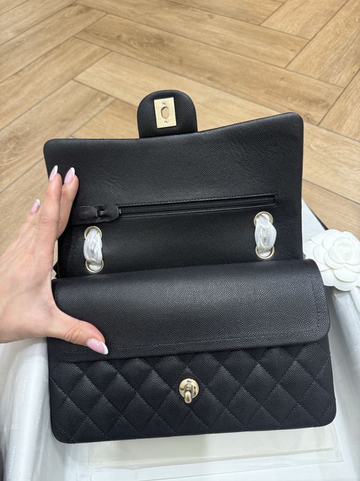 Сумка Шанель  lassic flap caviar lambskin