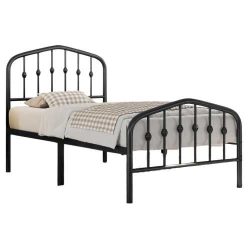 Cadru pat 90x200cm metalic modern rezistent  |S 615153 Black 90x200cm