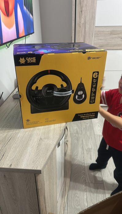 Set de volan, Tracer SimRacer, GameZone, 6in1, PlayStation 4, PC, Xbox