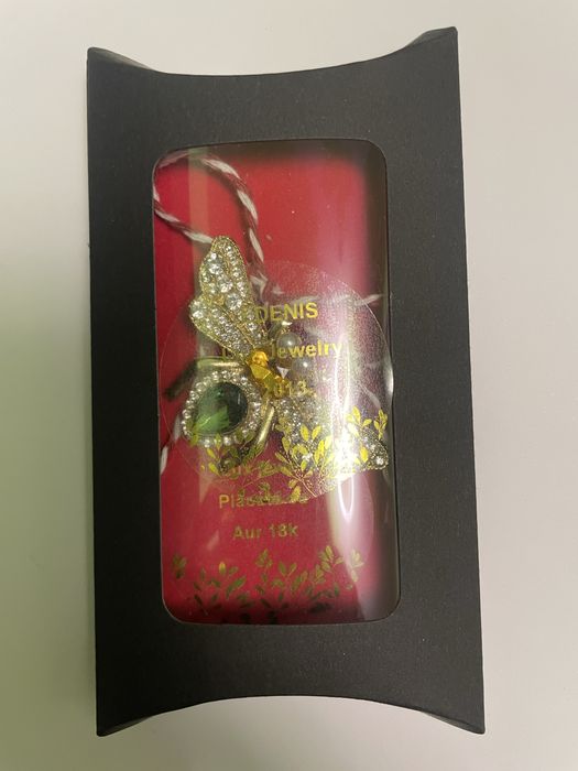 Broșă placată cu Aur 18k