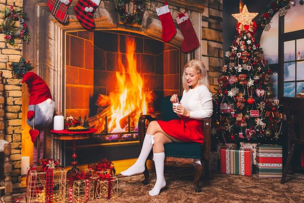 Професионални Коледни  декори за студио