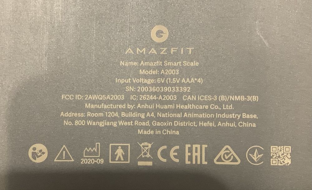 Весы Amazfit Smart Scale
