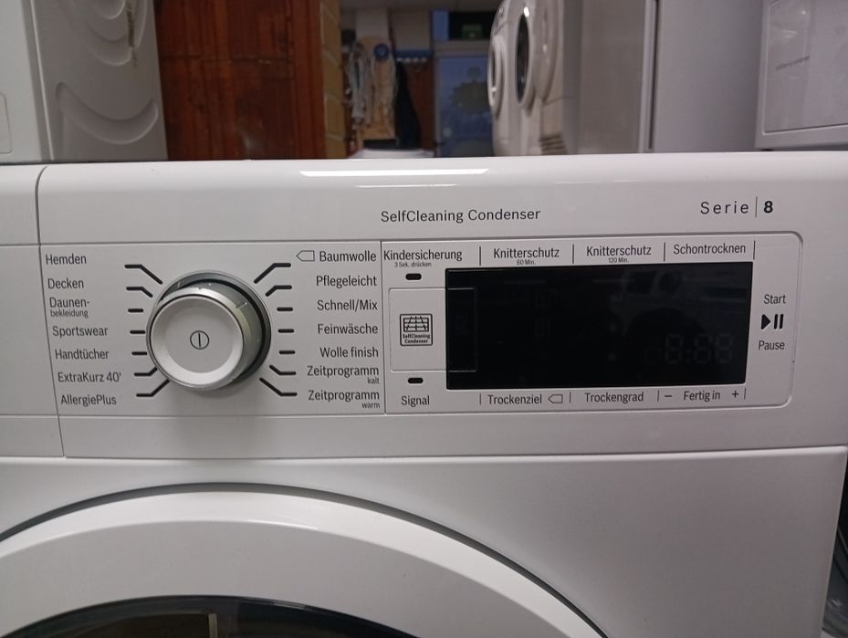 Сушилня с термопомпа Бош Bosch Serie 8 A+++ 8кг 2 години гаранция!