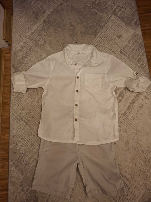 Set camasa pantaloni scurti 4-5 ani