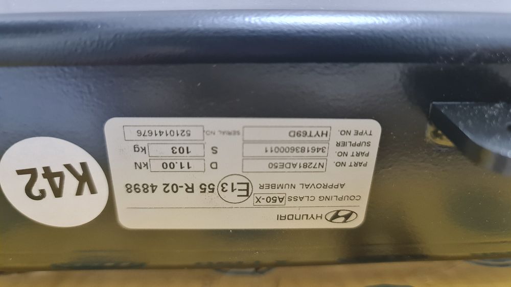 Kit nou original carlig tractare remorcare Hyundai Tucson NX4 NX4e KIA