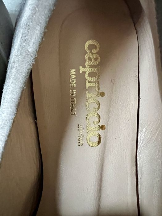 Pantofi piele naturală italienești bej roz