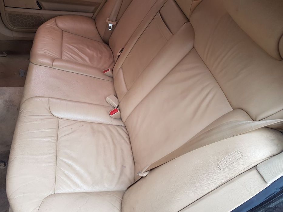 Set Scaun / Scaune si Banchete Piele Crem cu Incalzire Fata / Spate VW Phaeton 2002 - 2010