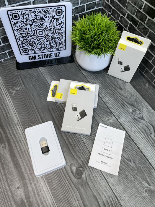 Bluetooth Адаптер Baseus BAO4 USB для ПК и ноутбука Bluetooth 5.0